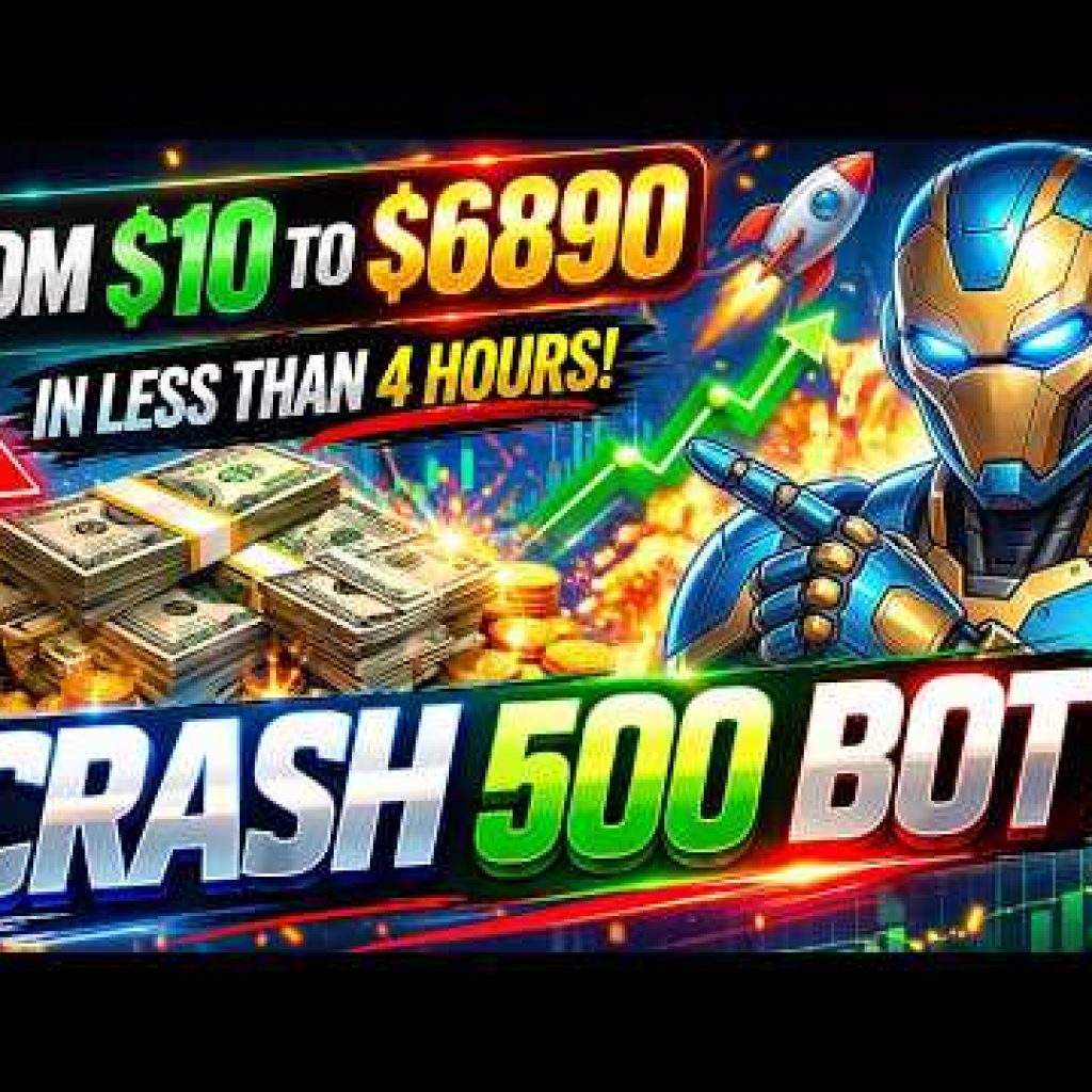 Crash 500 Bot takes $10 to $6890 in just a few hours