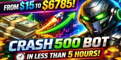 $15 TO $6,785 IN LESS THAN 5 HOURS | CRASH 500 BOT RESULTS
