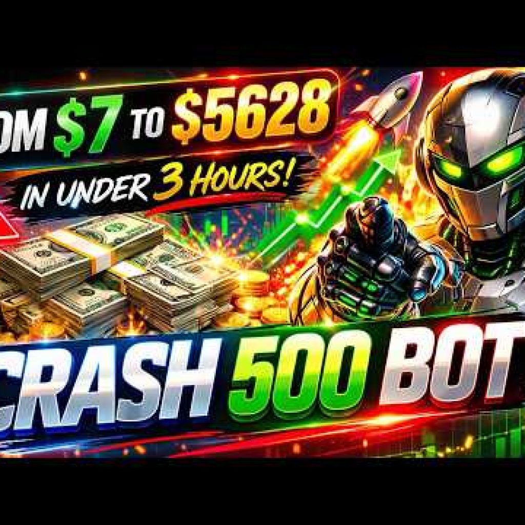 From $7 TO $5,628 IN UNDER 3 HOURS | CRASH 500 BOT INSANE RESULTS