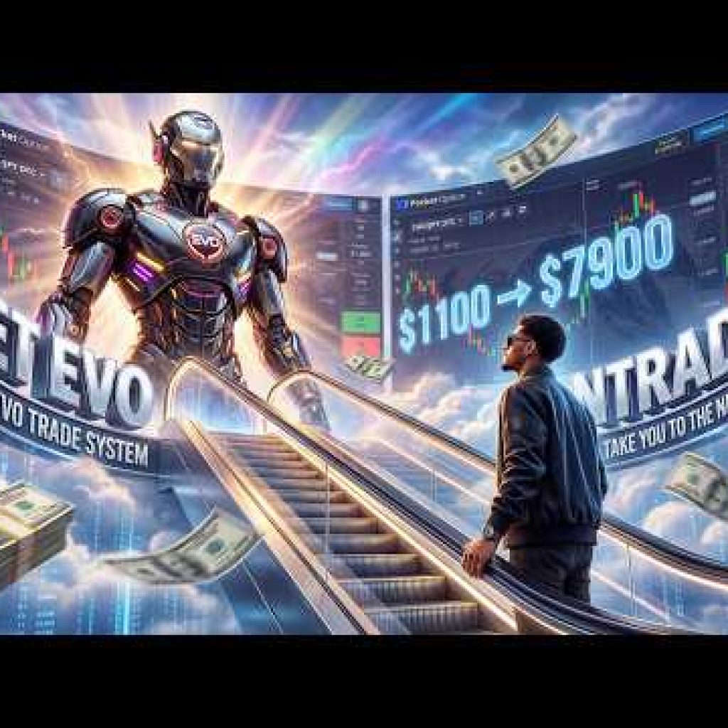 BINARY OPTIONS BOT LET EVO TRADE SYSTEM TAKE YOU TO THE NEXT LEVEL – $1100 TO $7900 POCKET OPTION