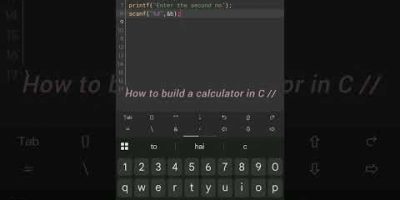 Make a Calculator In C👆