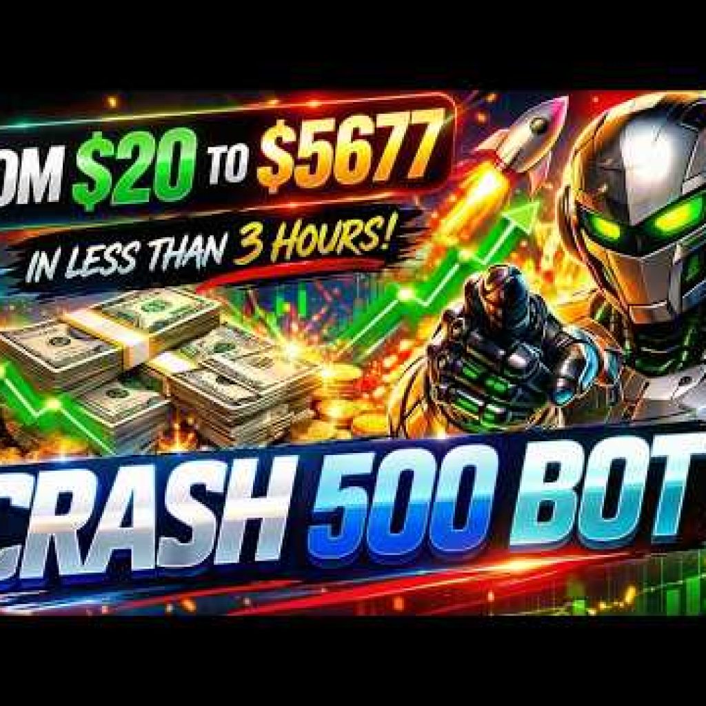 Turning $20 into $5,677  in less than three hours using the Crash 500 robot