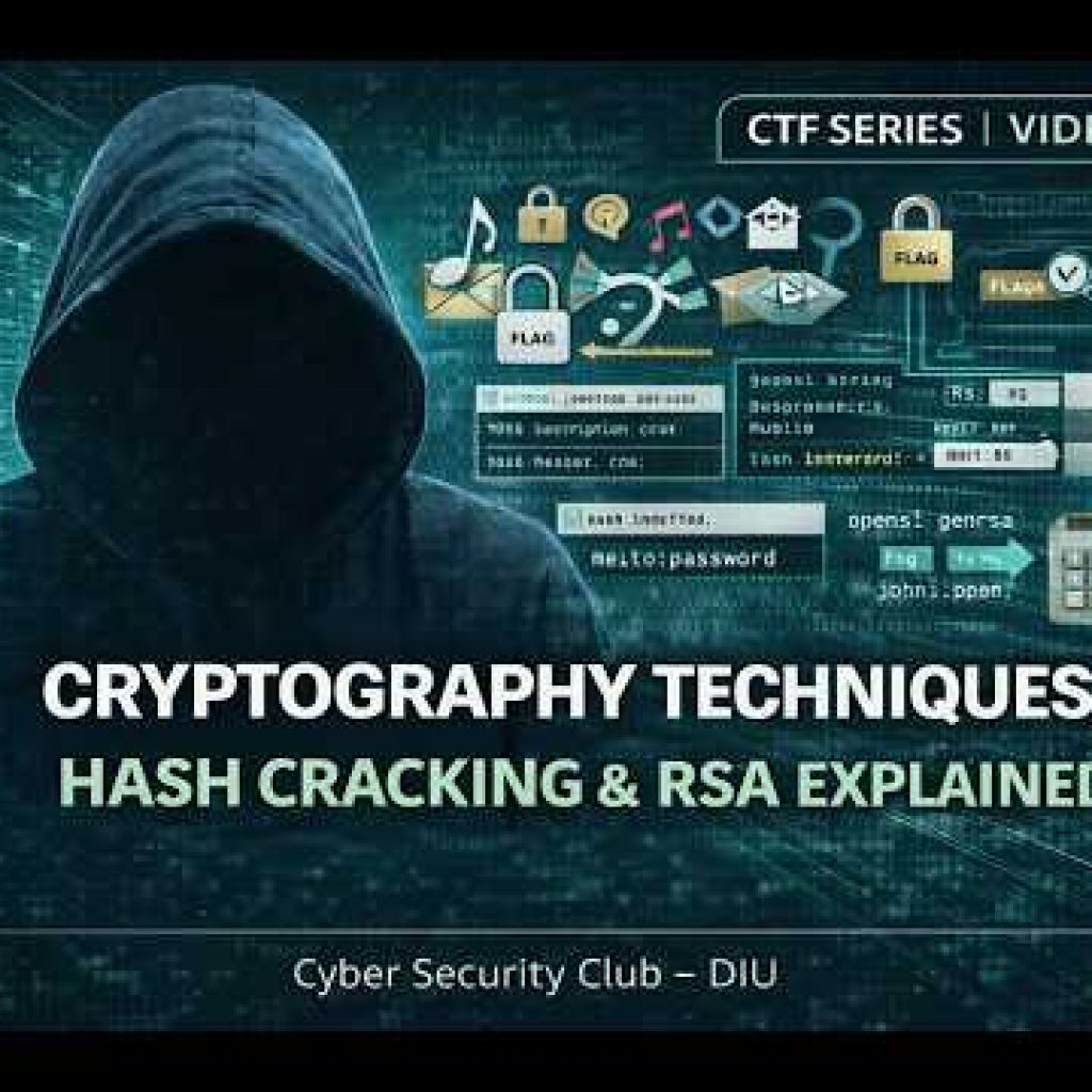 From 0 to Root CTF | Video 09: Cryptography Techniques, Hash Cracking & RSA Explained