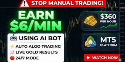 🤖 AI Trading Bot | Earn $6 Per Minute on XAUUSD (Gold) | MT5 Algo Trading