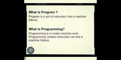 definition of Program and Programming.