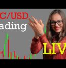 Live Bitcoin (BTCUSD) Trading & Technical Analysis – My Cryptocurrency Trading Strategy