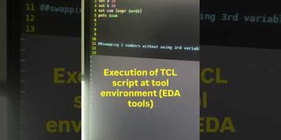 TCL scripting from scratch series 2 #vlsi #vlsidesign #education #neso #nvidia