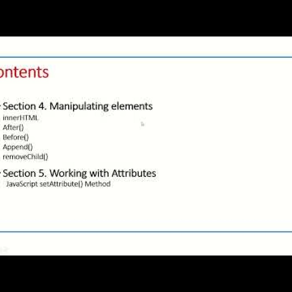 JavaScript  and JavaScript DOM Contents