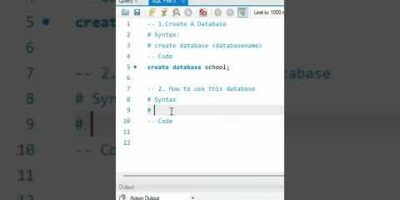 How to Create a Database in Seconds 📊MySQL| Part 1⚡#sql  #shorts #datascience