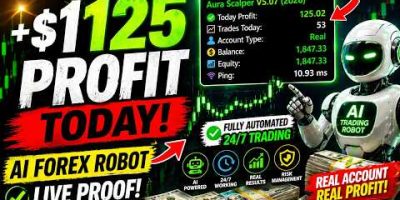 Forex AI Robot makes $1800 profit in small New account – Forex EA 2026🤖 AI Forex Robot Live Results