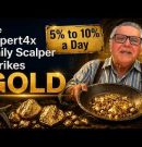 Expert4x Daily Scalper trading Robot strikes Gold with scalping results over 5% a day trading Gold.