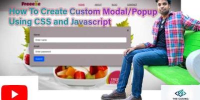 How To Create Custom Modal/Popup Using CSS and JavaScript in web development| Website Development