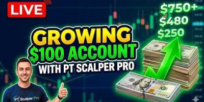 $100 Account Vs PT Scalper Pro MT5 EA | TradingBotLab