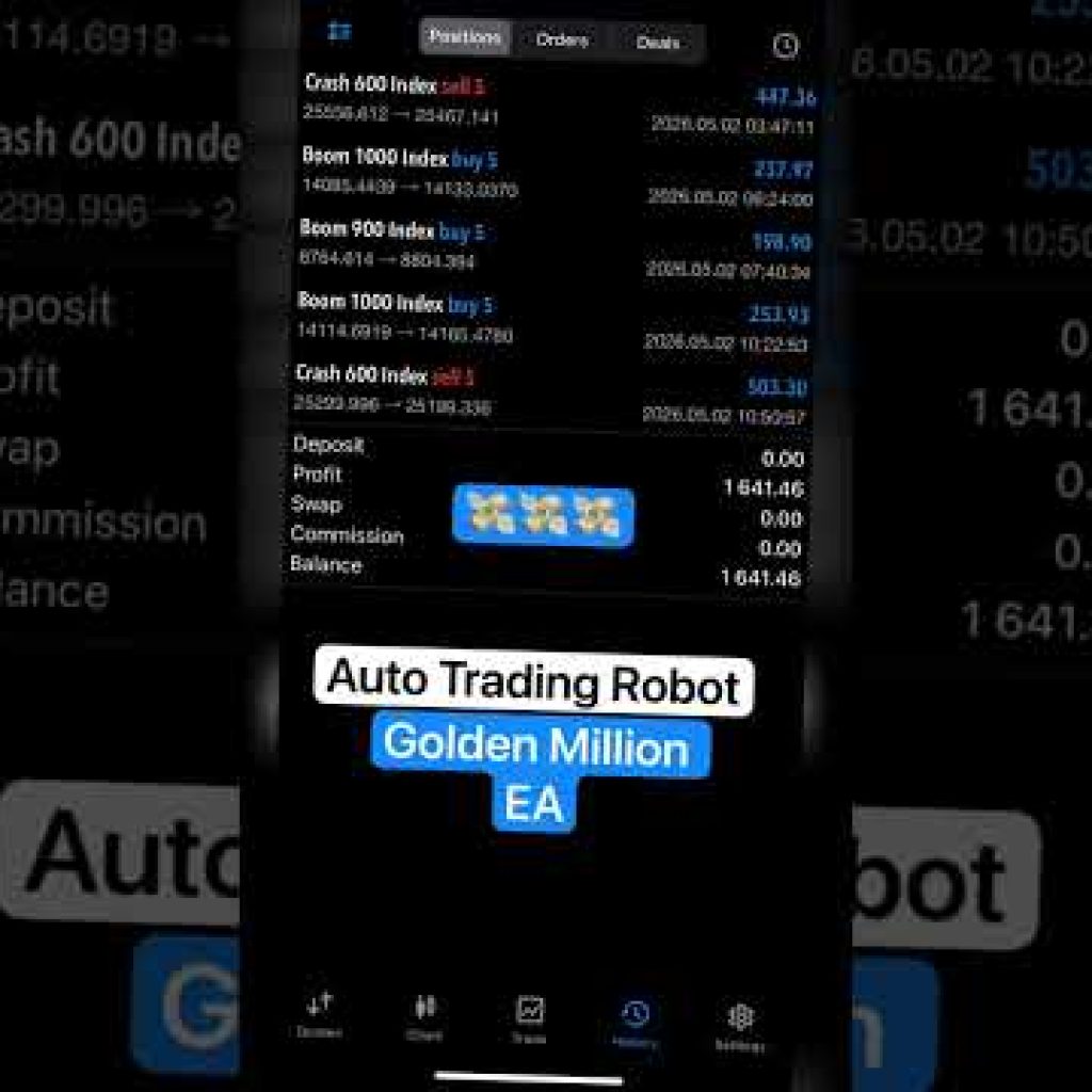 #autotrading #trading #autotradingsoftware #currencyexchange #boomandcrash #forex #goldenmillionea