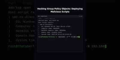 Attacking Group Policy Objects (GPO) to Push Malicious Scripts