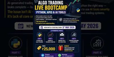 🚀 New Batch of Python Algo Trading Live Course is Now Open!
