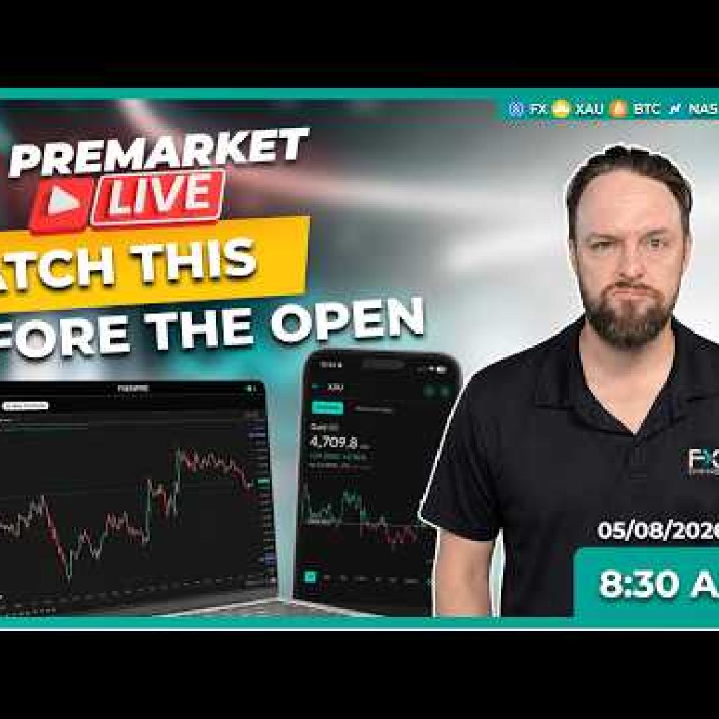 BIG MOVE TODAY? GOLD, S&P 500, Bitcoin & Forex Setup | Premarket LIVE (May 8)