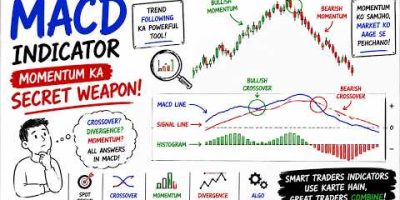 MACD Indicator Explained in Hindi | Momentum Ka Secret Weapon!