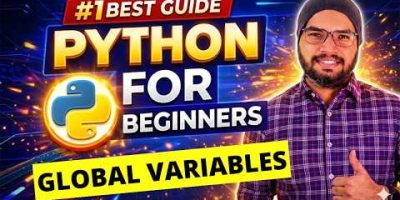 #33 Global Variables in Python | Python Tutorials For Beginners