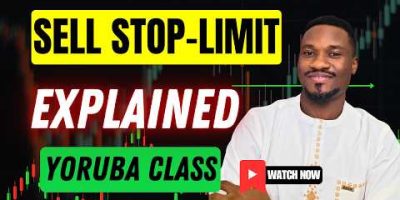 Sell Stop-Limit Order Explained In Yoruba For Beginner Traders | Forex | Crypto | Stocks | Indices