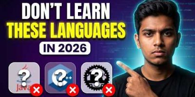Best programming language to learn in 2026 for coding