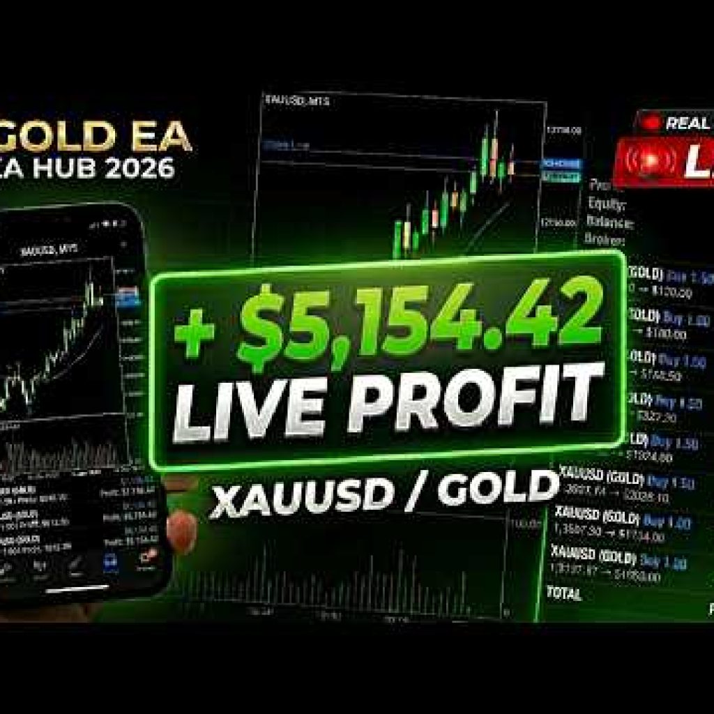 WATCH LIVE TRADING $5,154.42 Gold Scalping Strategy 2026 | MT4 & MT5 Robot |