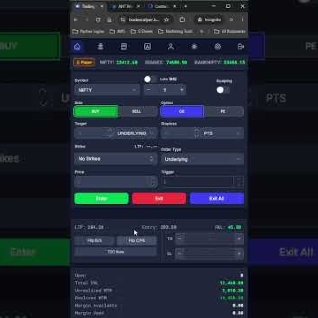 New Algo Tool for Option Traders – Trade Scalper #optionstrading #algotrading #optionsbuying #nifty