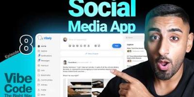 🟢 Let’s Vibe Code a Social Media Platform with AI! | Beginner Series Ep #8 (Cursor, Clerk Billing)