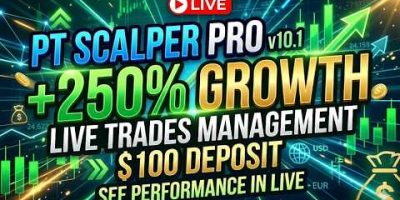 167% Growth Already Done On $100 Deposit – PT Scalper Pro v10.1 MT5 EA | TradingBotLab