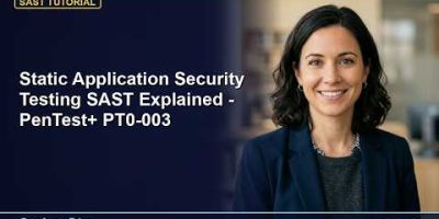 Static Application Security Testing SAST Explained – PenTest+ PT0-003