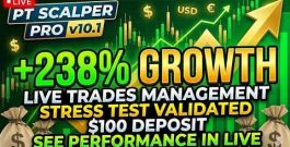 261% Growth Already Done On $100 Deposit – PT Scalper Pro v10.1 MT5 EA | TradingBotLab