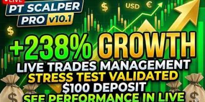 261% Growth Already Done On $100 Deposit – PT Scalper Pro v10.1 MT5 EA | TradingBotLab