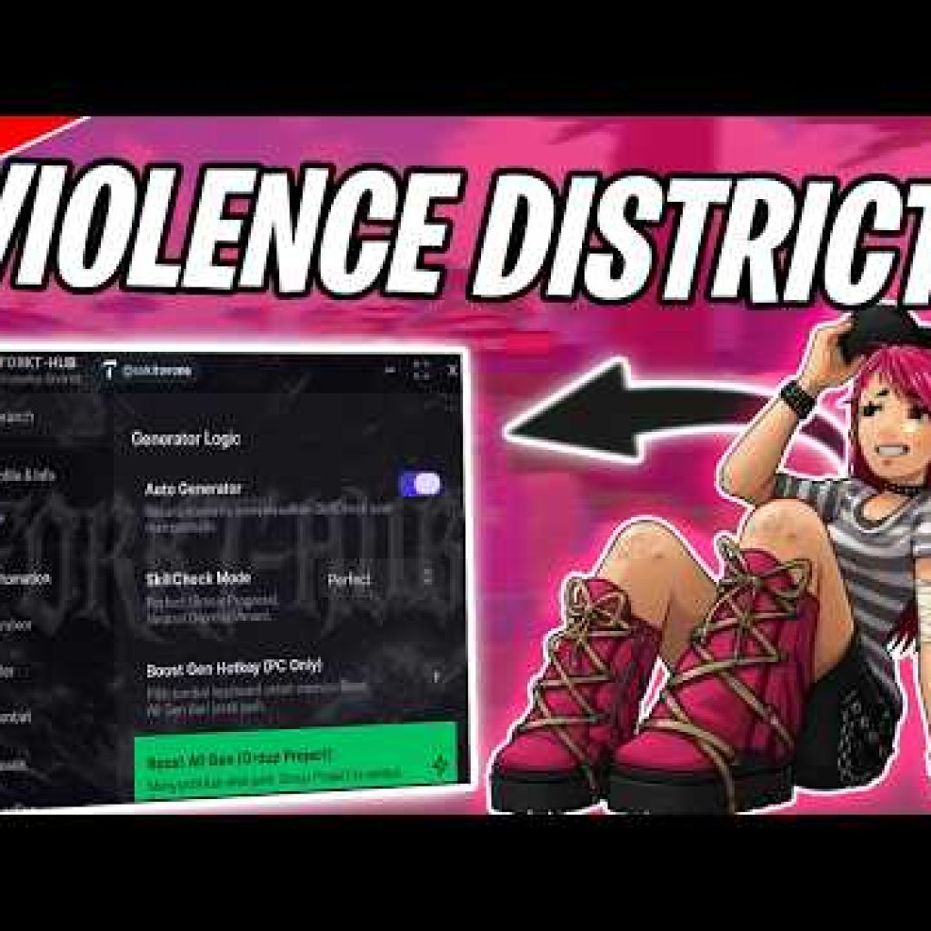 Violence District OP Script *GODMODE & INVISIBLE* Auto/No Skillcheck, Hitbox, Aimbot, Esp & More