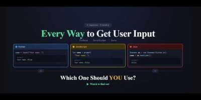 Python vs JavaScript vs Java: User Input Explained