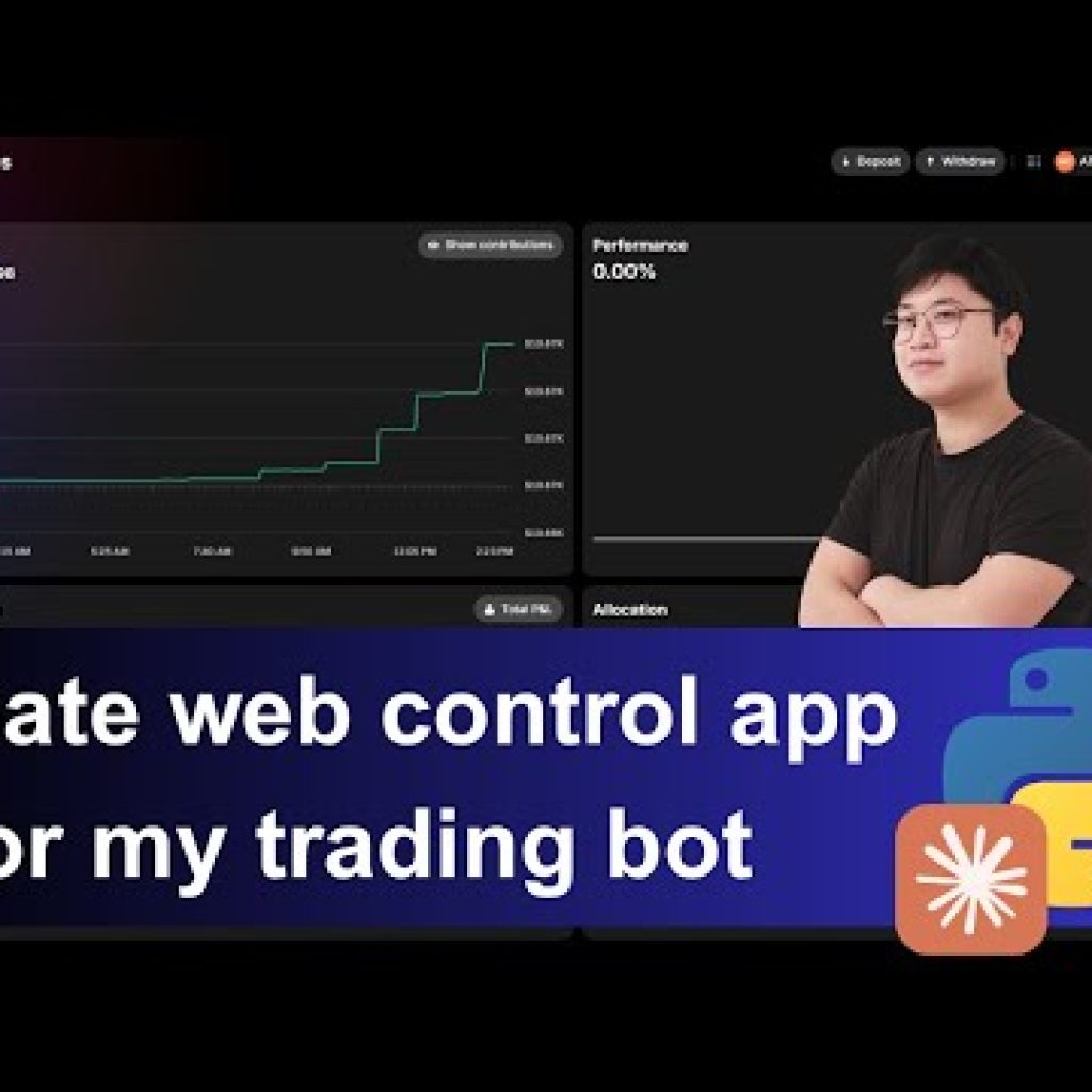 Coding a Web Control App for my Trading Bot –  Livestream 21 May 2026