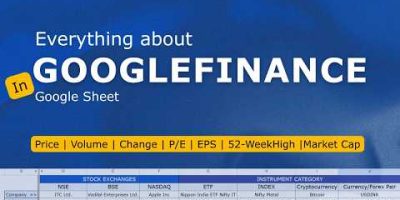 GOOGLEFINANCE Function Complete Tutorial 2026✅ Stocks, ETF, Index, Forex, Mutual Fund