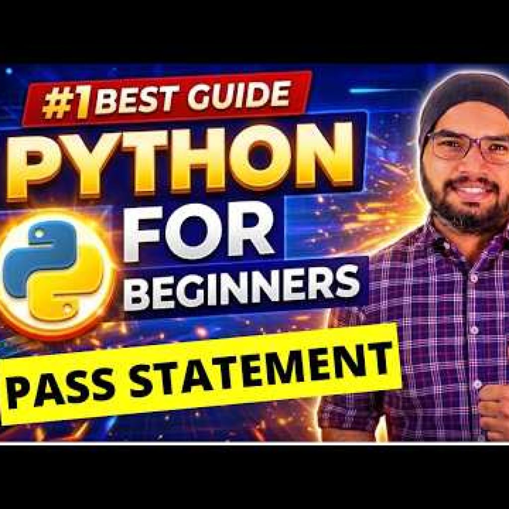 #29 Pass Statement in Python | Python Tutorials For Beginners