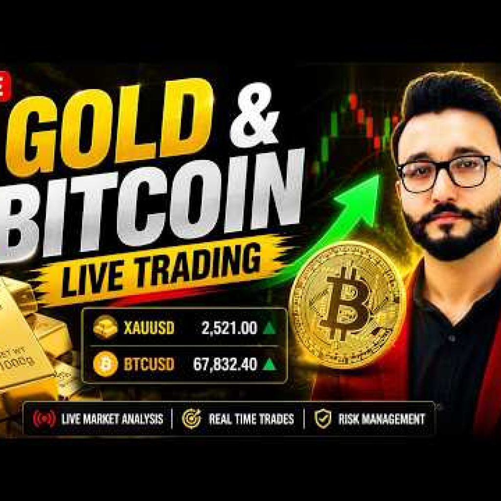 LIVE Gold (XAUUSD) & Bitcoin (BTCUSD) Trading Session! #btclivetrading  #xauusdlivetrading