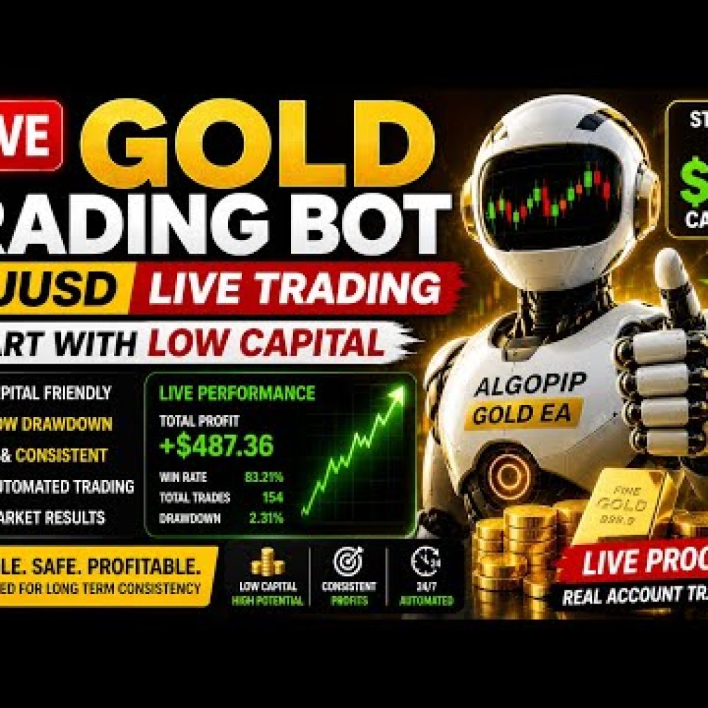 🔴 LIVE XAUUSD Gold Bot Trading | Starting With Small Capital 🚀 #goldtrading #algotradidcast