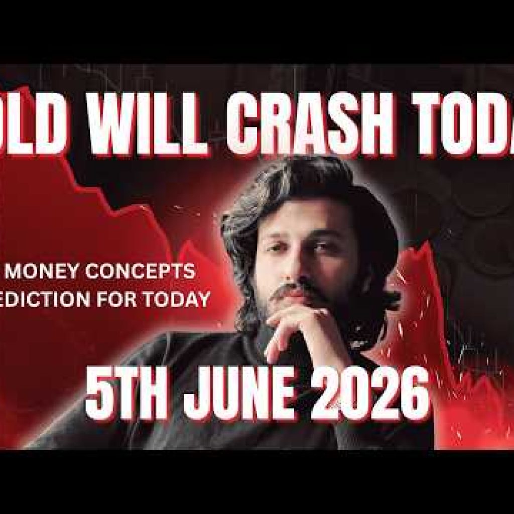 My Prediction: GOLD will Crash Hard Today! 5th June 2026
