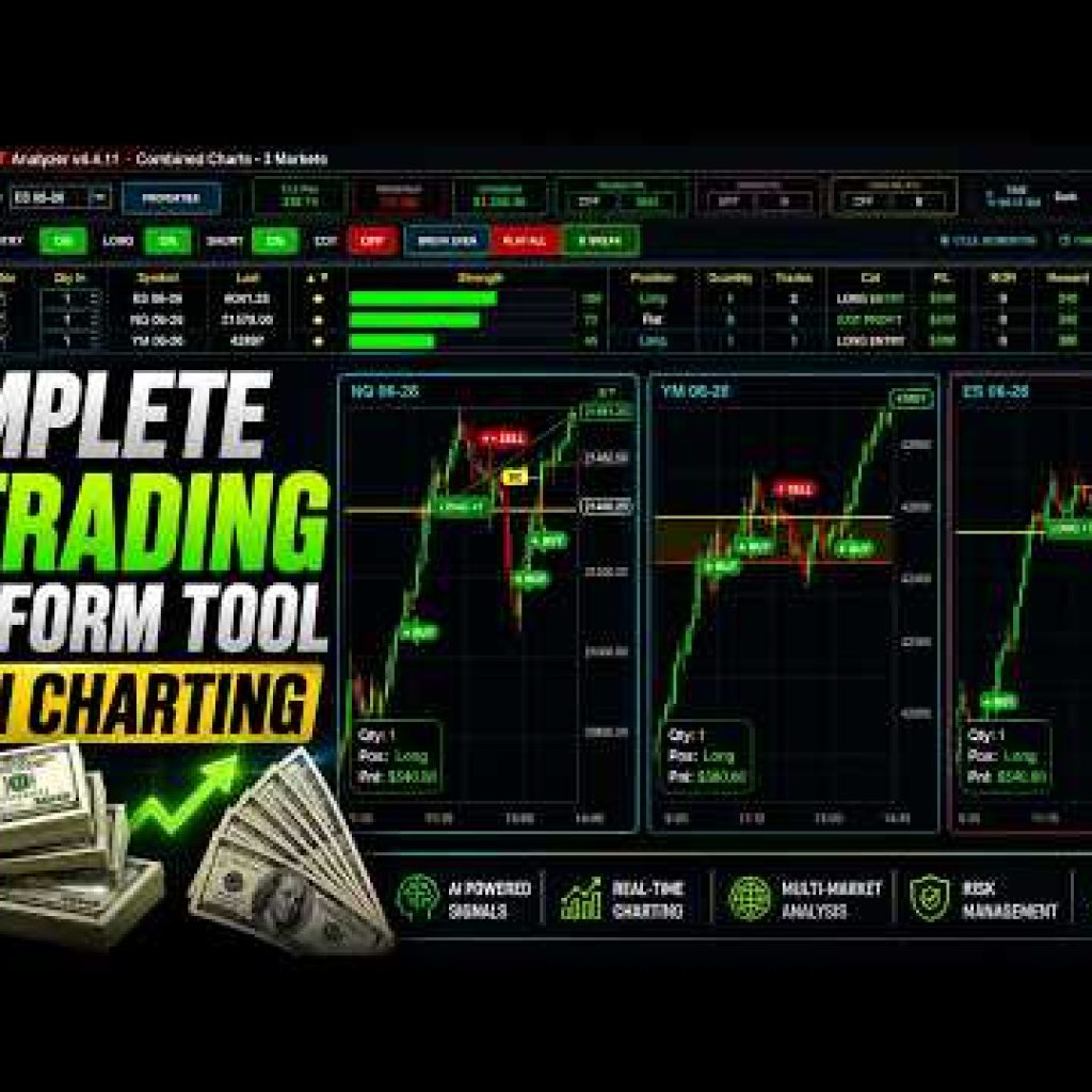 complete AI  trading platform tool  with charting