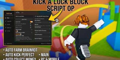 Kick a Lucky Block Script – Auto Farm, Perfect Kick ,Auto Collect Money , Auto Train (PC/MOBILE)
