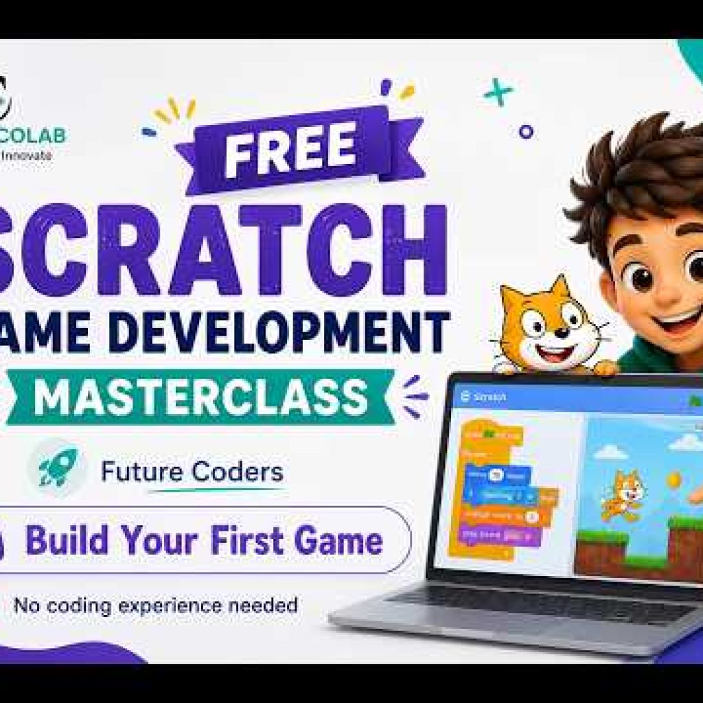 Scratch Game Development Masterclass for Kids | Build Your First Game with Coding