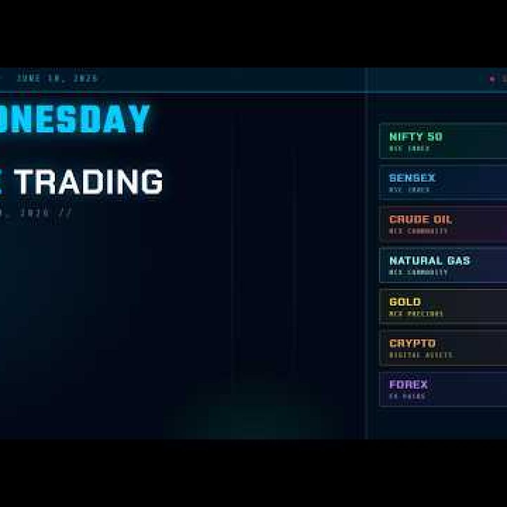 🔴 WEDNESDAY LIVE TRADING | Nifty50 BankNifty Sensex + Gold Crude Crypto Forex |