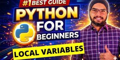 #34 Local Variables in Python | Python Tutorials For Beginners