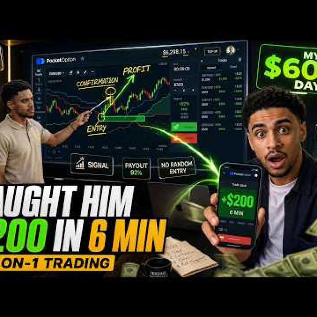 BINARY OPTIONS MY STUDENT MADE $200 IN 6 MINUTES TRADING WITH ME | INDIVID TRADING 🟢 Educational 🟢