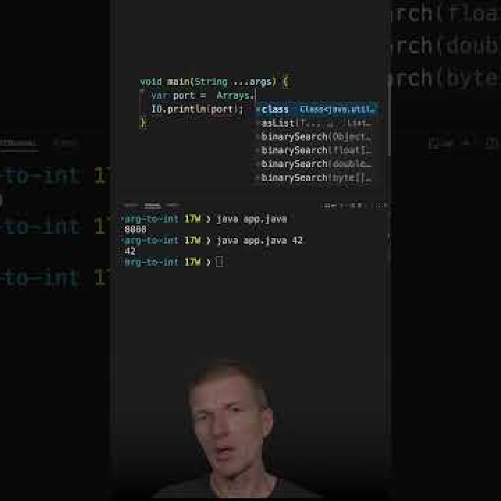 A Nicer Way to Parse main() Arg to an Integer? #java #shorts #coding #airhacks