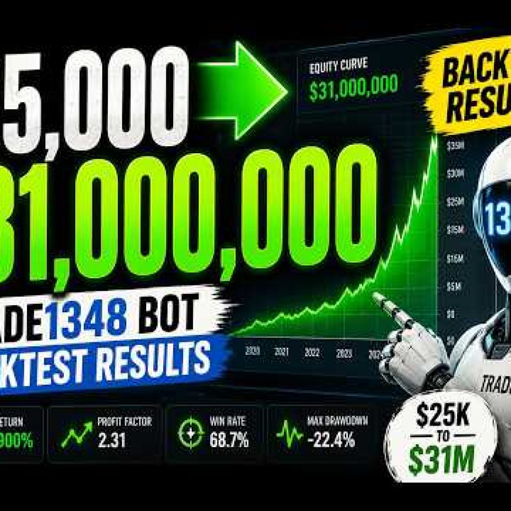 $25,000 ➜ $31,000,000? Trade1348 Day Trading Bot Backtest Results