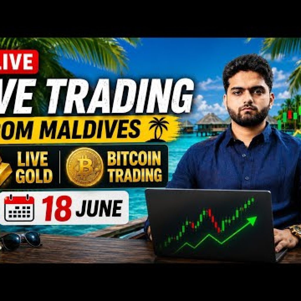 🔴 LIVE XAUUSD Gold & Bitcoin Trading From Maldives | 1 Min Scalping Strategy | Live Forex Trading 🚀