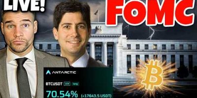 Live FOMC NEW FED CHAIR WARSH! Trading BTC Crypto Stocks!